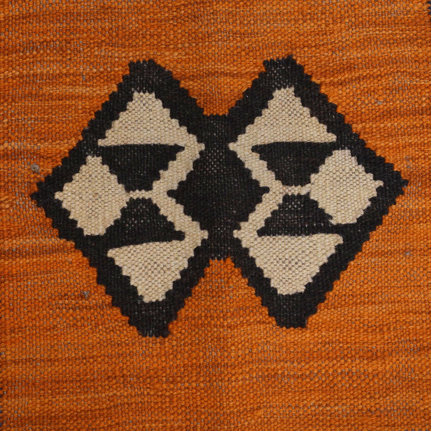 Colorful Flat-Weave Wool Kilim 7' 4" x 9' 10" ft / 224 x 299 cm - No. Y31565