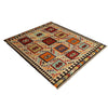 Colorful Flat-Weave Wool Kilim 7' 3" x 9' 10" ft / 220 x 300 cm - No. Y31566