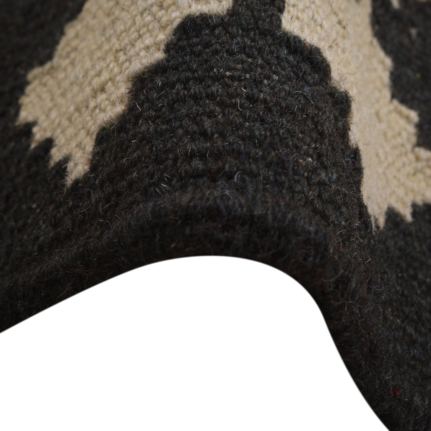 Colorful Flat-Weave Wool Kilim 7' 3" x 9' 10" ft / 220 x 300 cm - No. Y31566