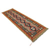Hand Knotted Afghan Style Kilim Runner 2' 7" x 8' 2" ft / 79 x248 cm - No. Y31573