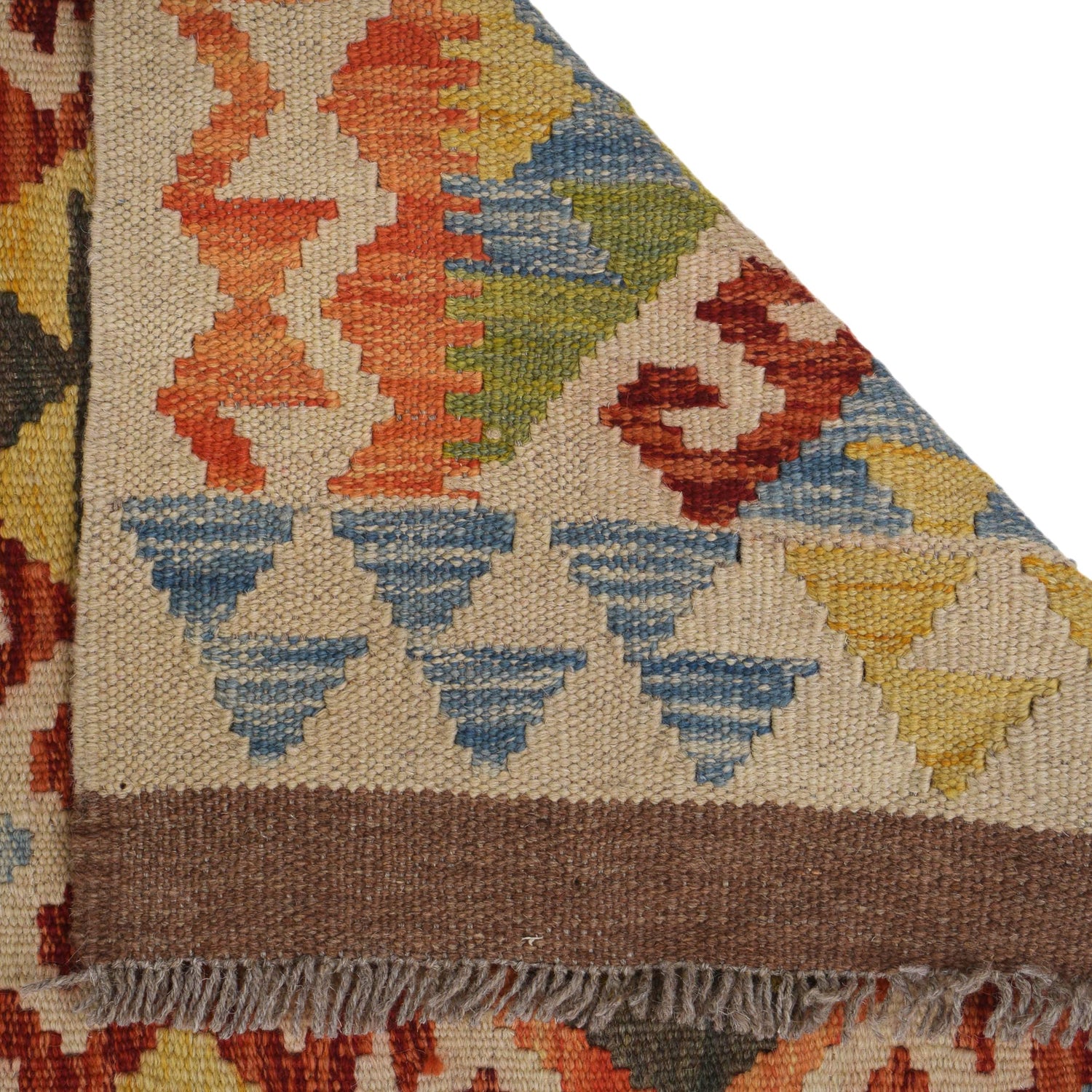 Handmade Turkish Design Wool Kilim Runner 2' 9" x 8' 10" ft / 84 x269 cm - No. Y31577
