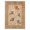 Handmade Picture Area Rug 4' 4" x 5' 10" ft / 133 x 177 cm - No. Y33028