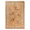 Handmade Pictorial Carpet 4' 0" x 5' 10" ft / 123 x 177 cm - No. Y33029