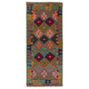 Hand Knotted Afghan Style Kilim Runner 2' 9"x 6' 6" ft / 84 x 198 cm - No. Y33099