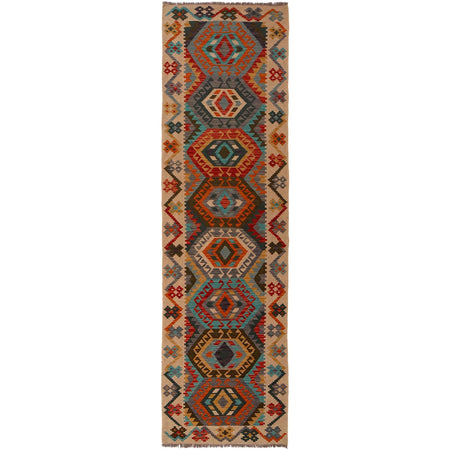 Long Chobi Kilim Runner 2' 9" x 9' 9" ft / 83 x 296 cm - No. Y35094