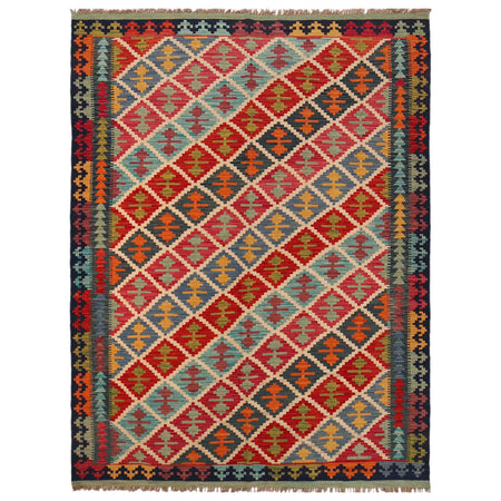 Hand Knotted Flatweave Kilim 5' 9" x 7' 9" ft / 175 x 235 cm - No. Y35602