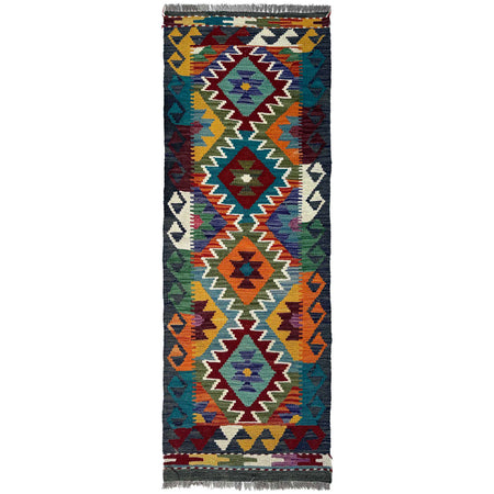 Handmade Vegetable Kelim Runner 1' 8" x 4' 10"  ft / 52 x 148 cm - No. Y37265