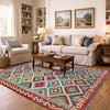 Hand Made Afghan Kilim 4' 11" x 6' 8" ft / 150 x 204 cm - No. Y37266