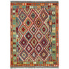 Hand Made Afghan Kilim 6' 8" x 9' 3" ft / 204 x 283 cm - No. Y37278