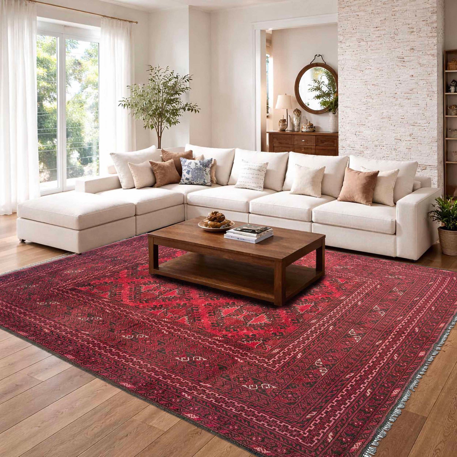 Handmade Khal Mohammadi Area Rug 6' 8" x 9' 5" ft / 203 x 286 cm - No. Y37281