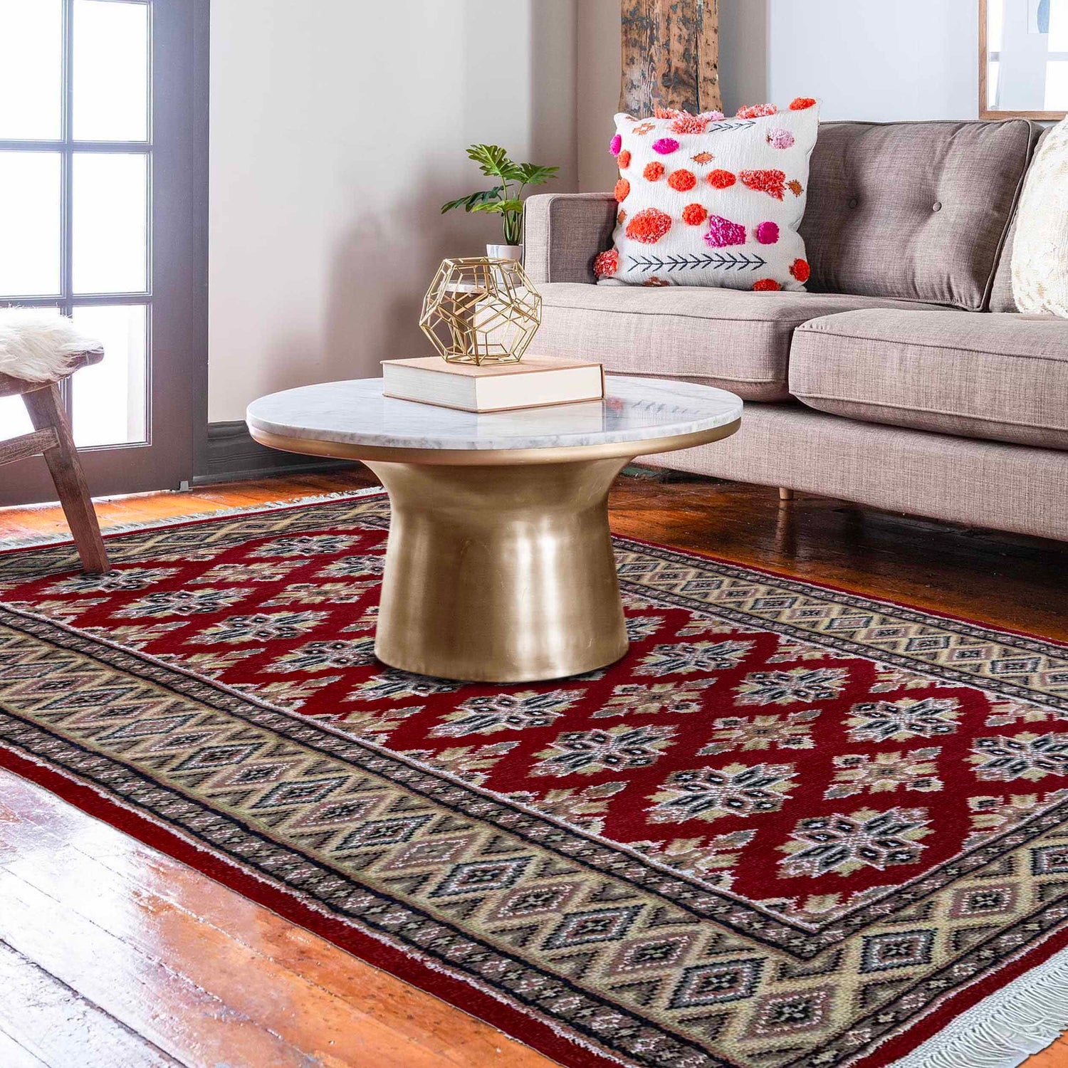 Hand Knotted Jaldar Carpet 3' 1" x 5' 2" ft / 93 x 158 cm - No. Y37286