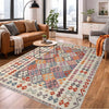 Hand Made Afghan Kilim 5' 0" x 6' 7" ft / 152 x 200 cm - No. Y37294