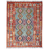 Handmade Vegetable Kilim 5' 1" x 6' 5" ft / 154 x 196 cm - No. Y37301