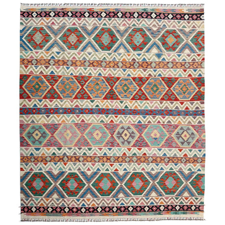 Large Size Chobi Kilim 8' 4" x 9' 10" ft / 255 x 300 cm - No. Y37352