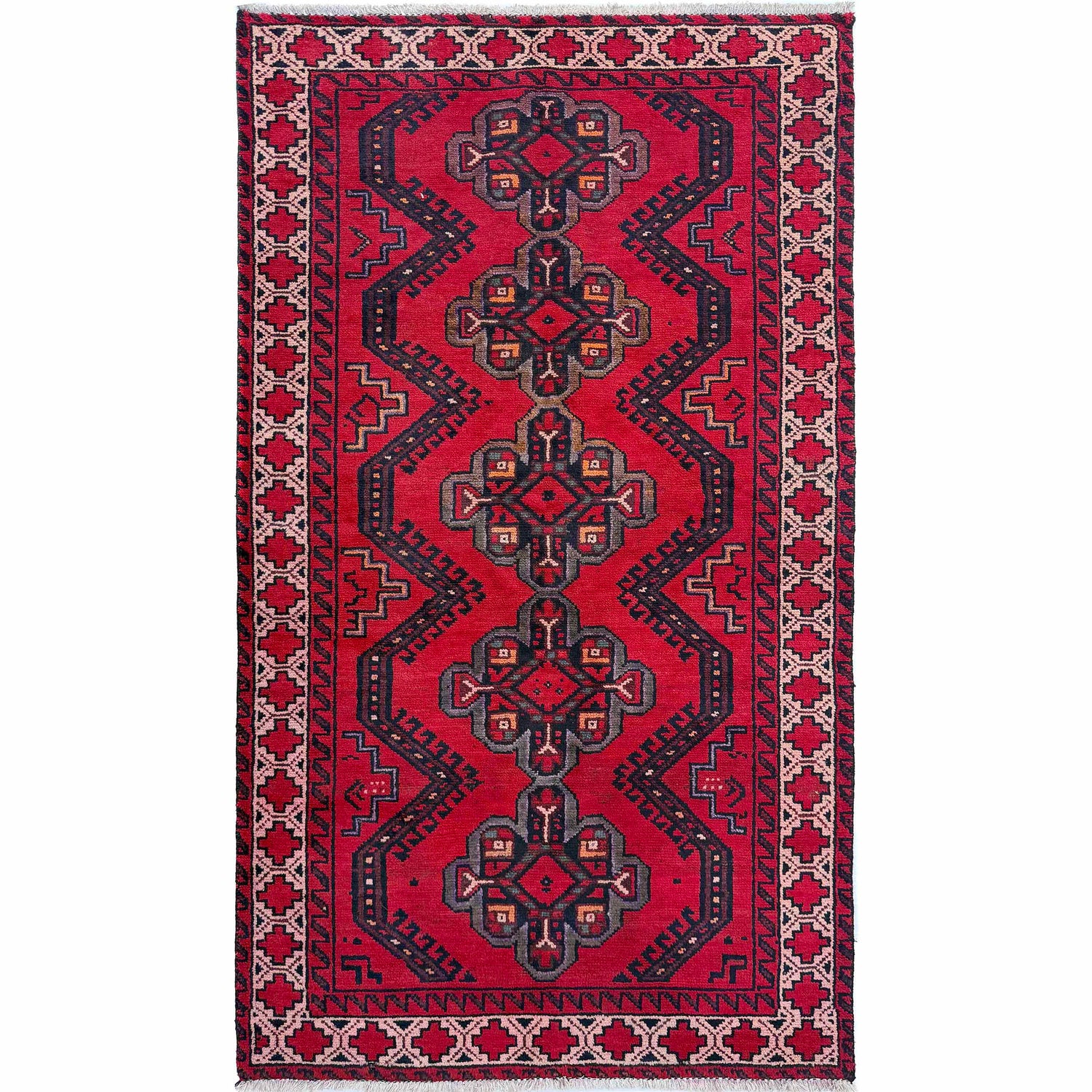 Tribal Baloch Rug 3' 3" x 6' 1" ft / 100 x 186 cm - No. Y37356