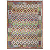 Hand Made Afghan Kilim 6' 8" x 9' 7" ft / 204 x 292 cm - No. Y37455
