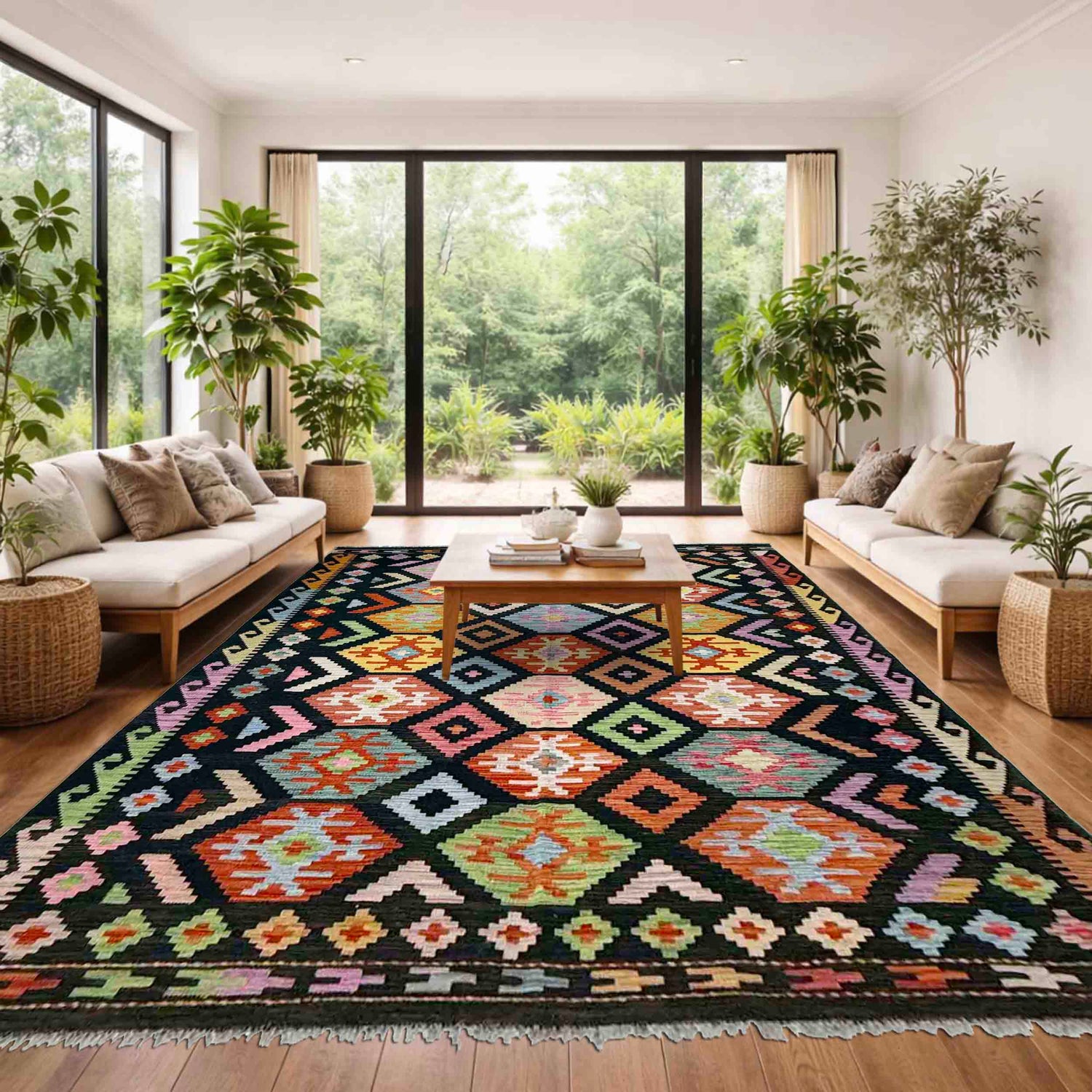 Medium Size Chobi Kilim 5' 10" x 7' 9" ft / 179 x 236 cm - No. Y39091