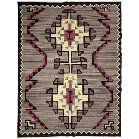 Hand Knotted Afghan Style Kilim 6' 6" x 8' 8" ft / 197 x 265 cm - No. Y39094