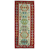 Hand Woven Wool Kelim Runner 2' 0" x 5' 8" ft / 60 x 173 cm - No. Y39095