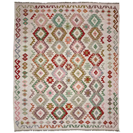 Hand Knotted Flatweave Kilim 5' 10" x 7' 7" ft / 178 x 232 cm - No. Y39097