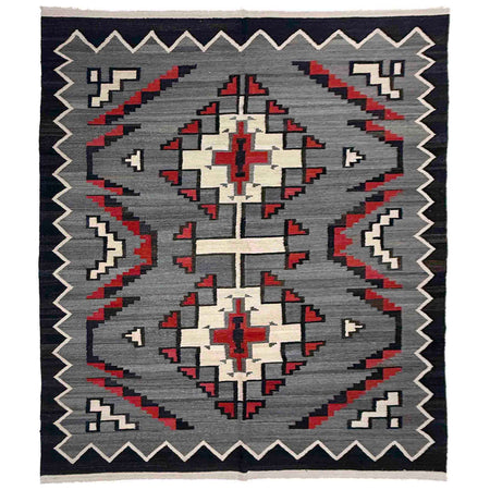 Hand Woven Wool Kelim 6' 4" x 8' 8" ft / 194 x 264 cm - No. Y39100