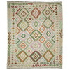 Handmade Afghan Vegetable Kilim 5' 9" x 7' 9" ft / 175 x 237 cm - No. Y39102
