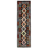 Hand Woven Wool Kelim Runner 2' 6" x 9' 9" ft / 77 x 298 cm - No. Y39105