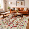 Handmade Vegetable Kilim 5' 0" x 6' 5" ft / 153 x 196 cm - No. Y39110