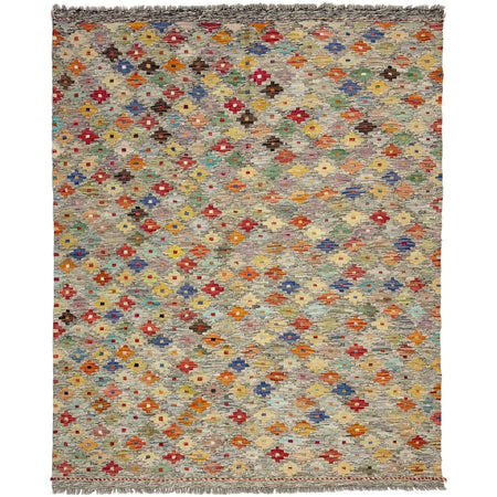 Handmade Vegetable Kelim 5' 1" x 6' 6" ft / 155 x 197 cm - No. Y39111