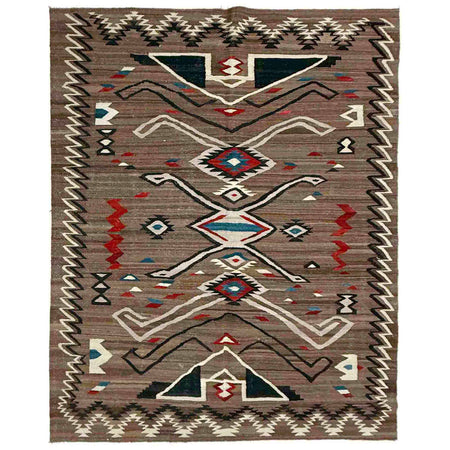 Handmade Turkish Design Wool Kilim 6' 3" x 8' 8" ft / 190 x 265 cm - No. Y39129