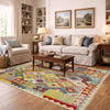 Hand Knotted Flatweave Kilim 5' 1" x 6' 6" ft / 154 x 198 cm - No. Y39138