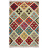 Hand Knotted Flatweave Kilim 3' 4" x 5' 0" ft / 102 x 152 cm - No. Y39165