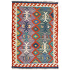 Hand Knotted Flatweave Kilim 3' 2" x 4' 11" ft / 97 x 149 cm - No. Y39167
