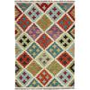 Handmade Vegetable Kilim 3' 4" x 4' 11" ft / 101 x 151 cm - No. Y39172