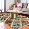 Handmade Vegetable Kilim 3' 4" x 4' 11" ft / 101 x 151 cm - No. Y39172