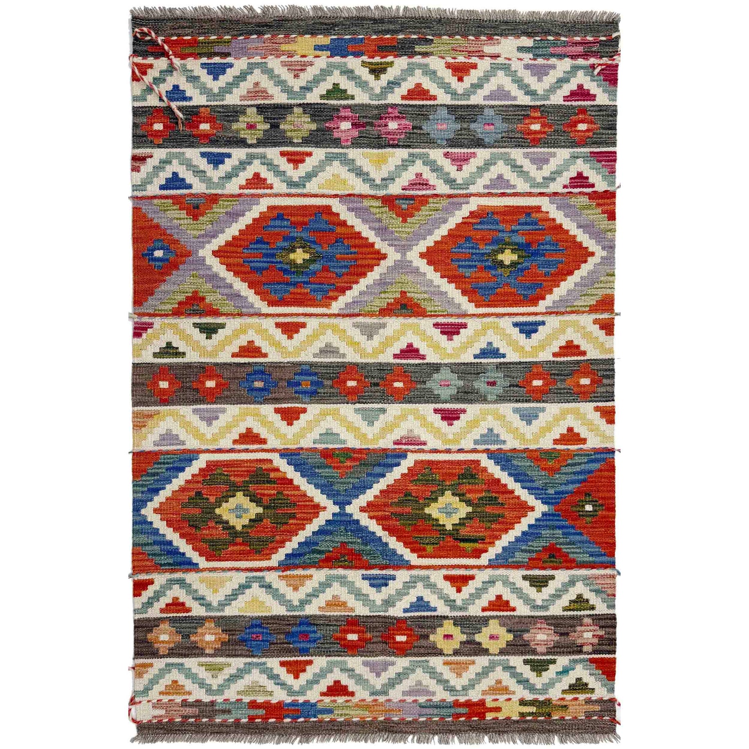 Small Size Chobi Kilim 3' 3" x 5' 2" ft / 100 x 157 cm - No. Y39178