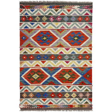 Small Size Chobi Kilim 3' 3" x 5' 2" ft / 100 x 157 cm - No. Y39178