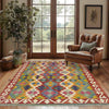 Hand Knotted Flatweave Kilim 4' 2" x 6' 0" ft / 127 x 183 cm - No. Y39189