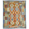 Handmade Turkish Design Wool Kilim 6' 1" x 8' 0" ft / 185 x 244 cm - No. Y39192
