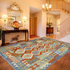 Handmade Turkish Design Wool Kilim 6' 1" x 8' 0" ft / 185 x 244 cm - No. Y39192