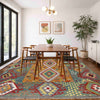 Hand Knotted Flatweave Kilim 6' 2" x 7' 11" ft / 189 x 242 cm - No. Y39194