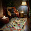 Hand Knotted Afghan Style Kilim 2' 7" x 4' 0" ft / 80 x 122 cm - No. Y39200