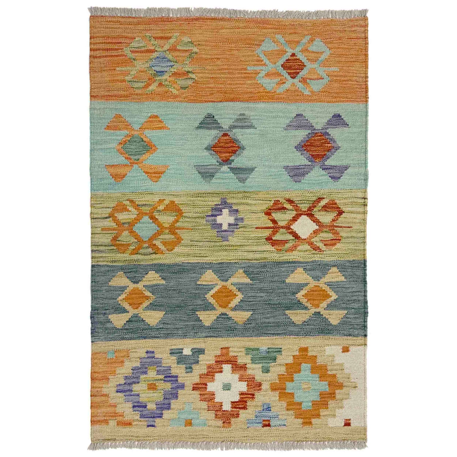 Small Size Chobi Kilim 2' 7" x 3' 11" ft / 78 x 120 cm - No. Y39203