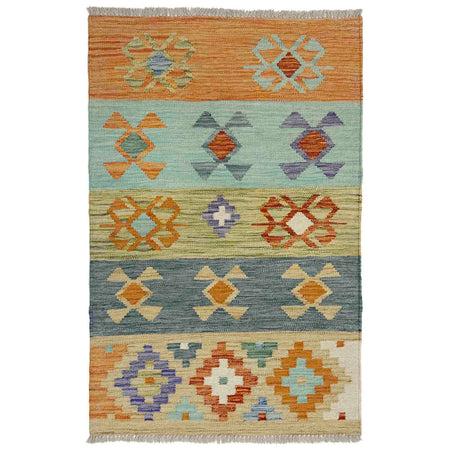 Small Size Chobi Kilim 2' 7" x 3' 11" ft / 78 x 120 cm - No. Y39203