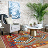 Hand Made Afghan Kilim 2' 1" x 4' 1" ft / 64 x 124 cm - No. Y39206