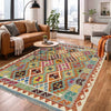Hand Made Afghan Kilim 3' 11" x 5' 10" ft / 120 x 177 cm - No. Y39214