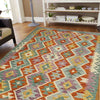 Hand Knotted Flatweave Kilim 4' 0" x 5' 11" ft / 123 x 180 cm - No. Y39215