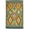 Handmade Afghan Vegetable Kilim 3' 3" x 5' 1" ft / 98 x 154 cm - No. Y39222