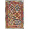 Hand Made Afghan Kilim 3' 5" x 4' 11" ft / 104 x 150 cm - No. Y39223