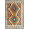 Hand Knotted Afghan Style Kilim 2' 9" x 4' 0" ft / 84 x 122 cm - No. Y39229